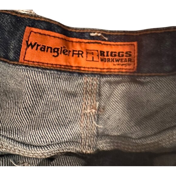 Wrangler FR Riggs Workwear Flame-Resistant Denim Jeans 44X32 Blue Cotton Mens Wo - Picture 7 of 11